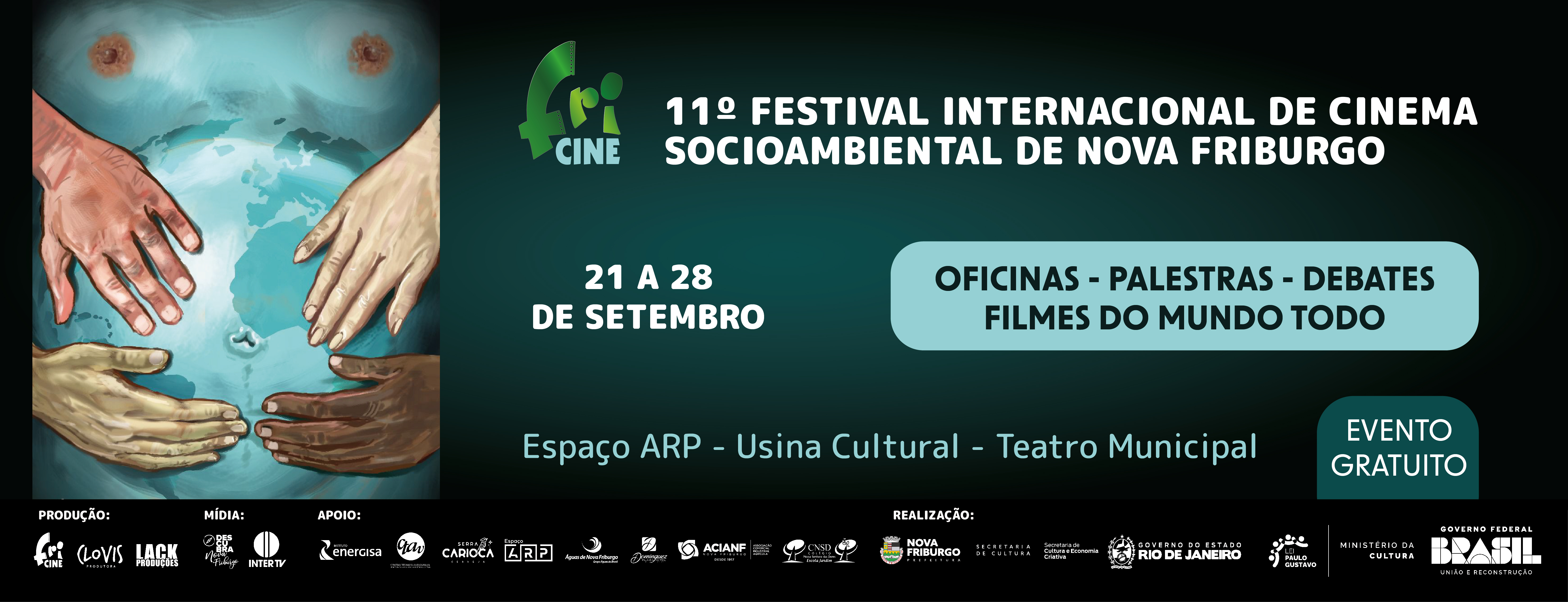 11º Festival Internacional de Cinema Socioambiental de Nova Friburgo acontece nos dias 21 a 28 de setembro