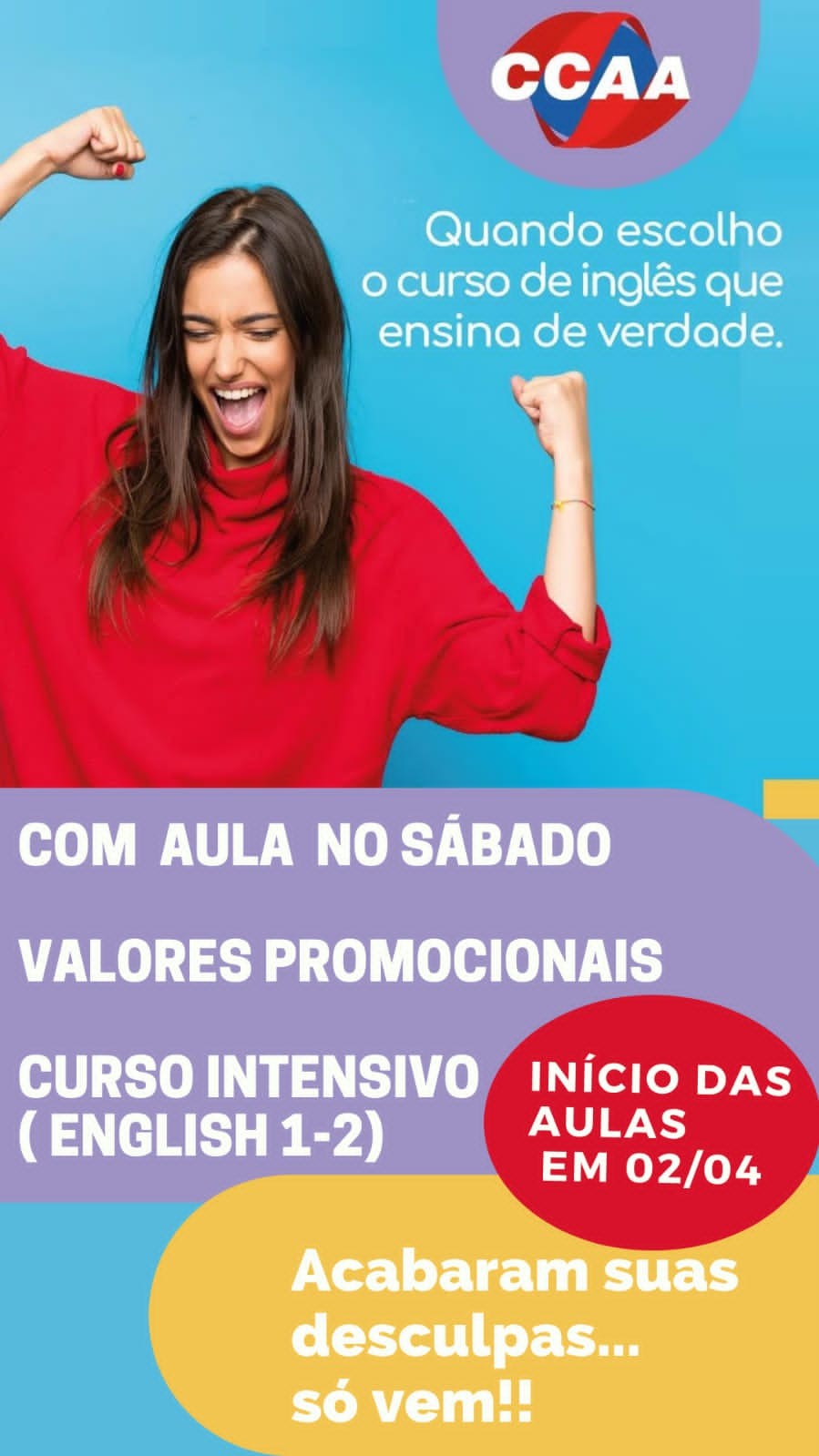NOVA TURMA AOS SÁBADOS