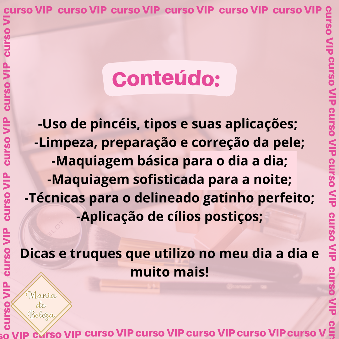 Curso VIP de Automaquiagem 